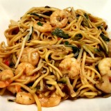 Noodles with Shrimps in Soy Sauce