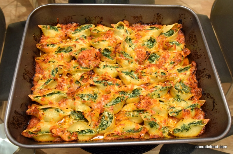Pasta Shells with Spinach and Ricotta