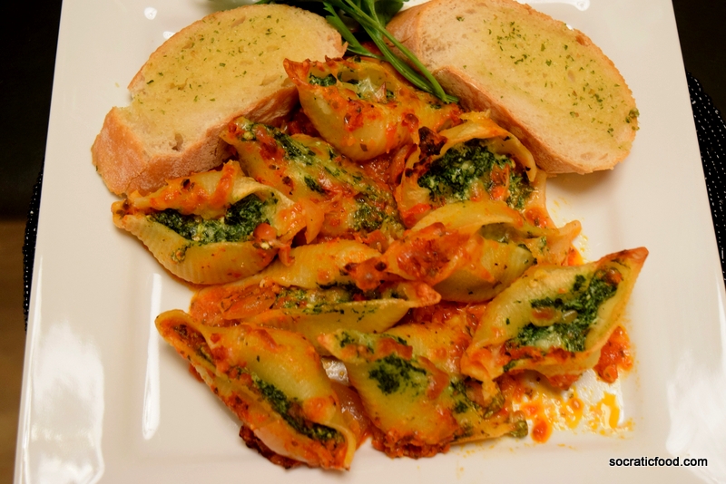 Pasta Shells with Spinach and Ricotta