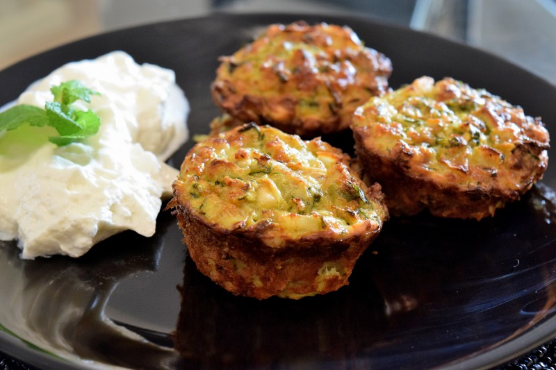 Courgette muffins
