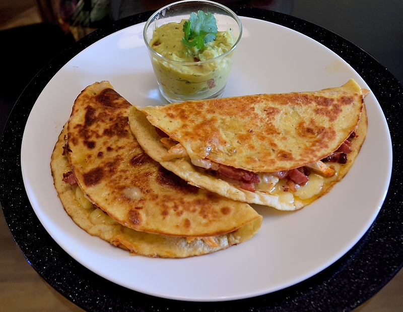 Gorgeous Quesadillas with Chicken and Bacon