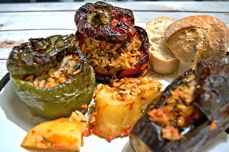 GREEK STYLE STUFFED EGGPLANT Recipe