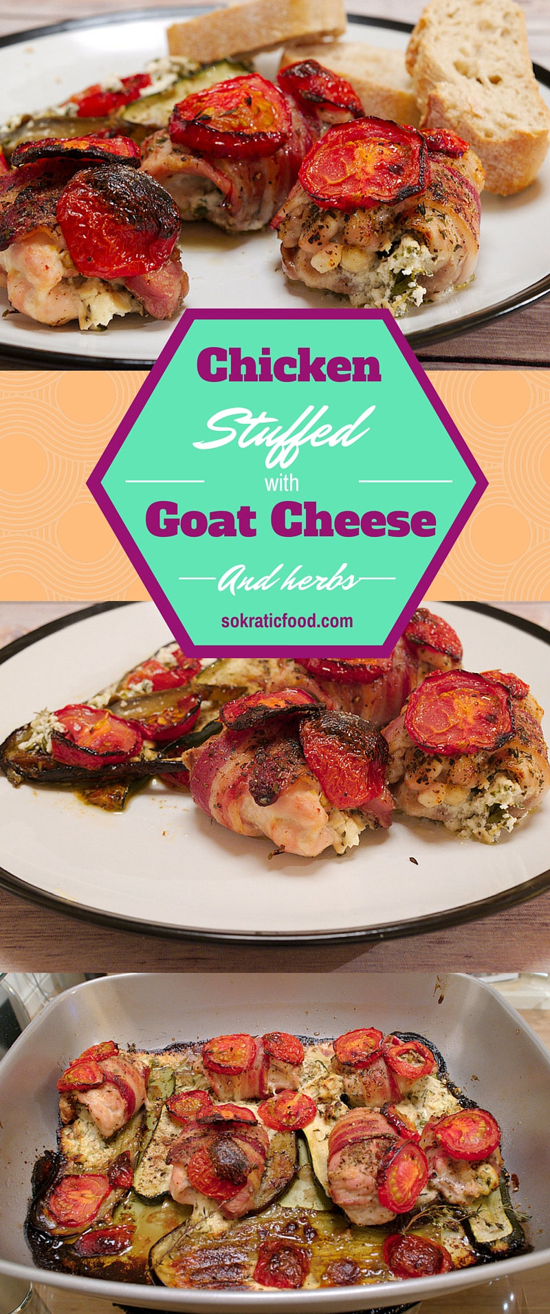 Chicken Thighs Stuffed with Goat Cheese and Herbs