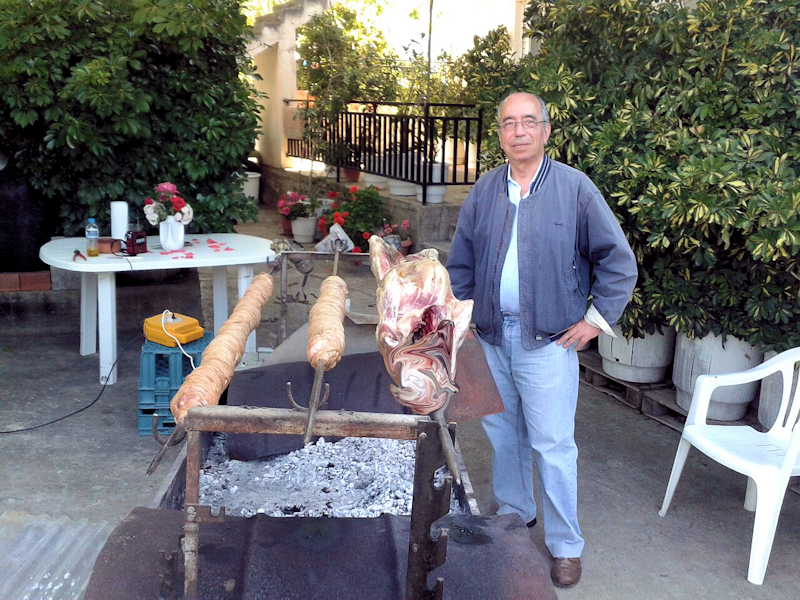 Greek Easter Lamb and Kokoretsi