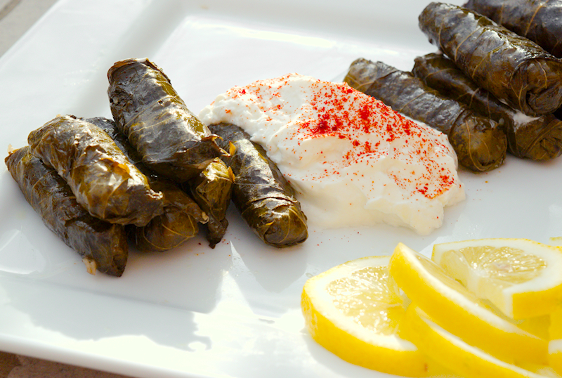 Stuffed Vine Leaves with Rice and Herbs (Dolma Yalanci)