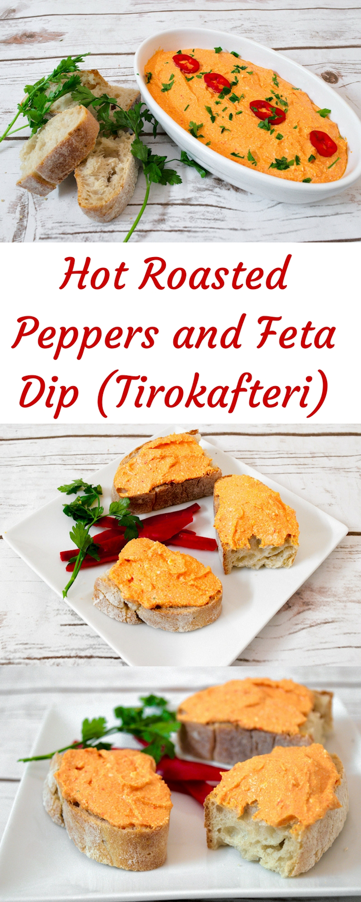 Hot Roasted Peppers and Feta Spread (Tirokafteri)