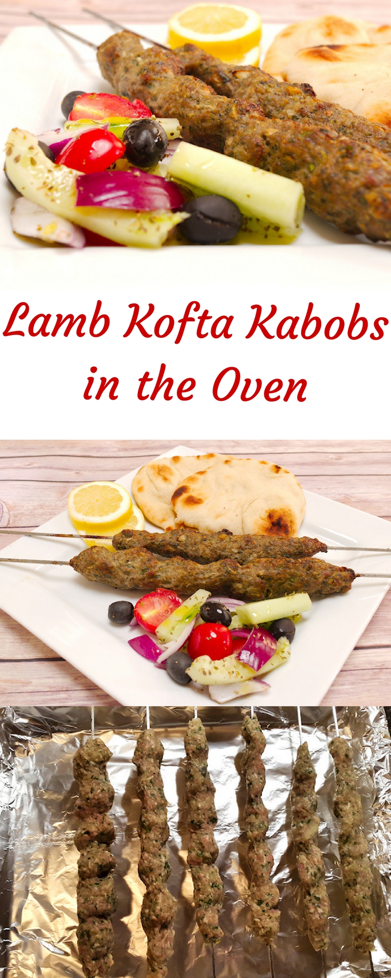 Lamb Kofta Kabobs (Kebabs) in the Oven