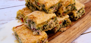 Chicken Pie with Peppers and Herbs (Kotopita)